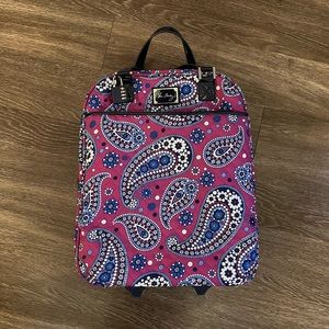 Vera Bradley 17″ Roll Along Tote in Boysenberry